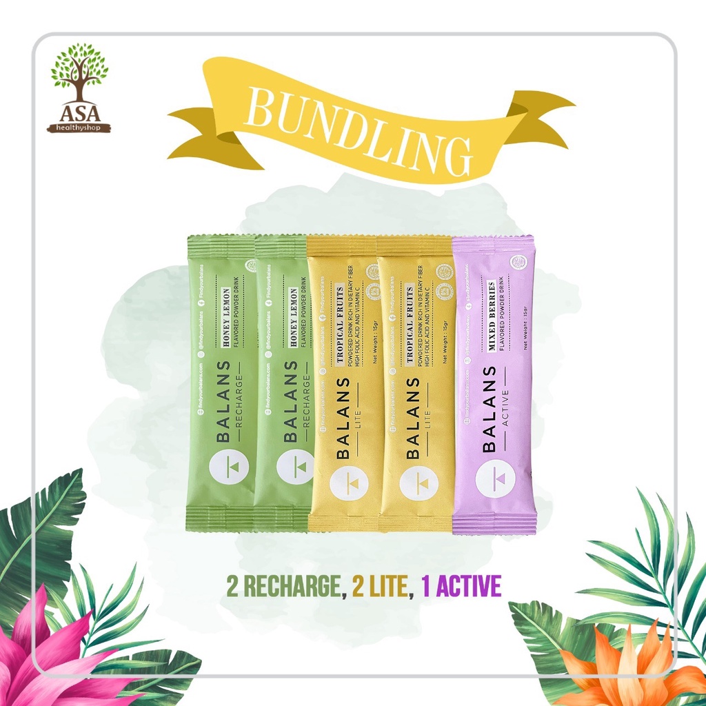 Balans Active/Recharge/Lite Sachet BUNDLING isi 5 pcs