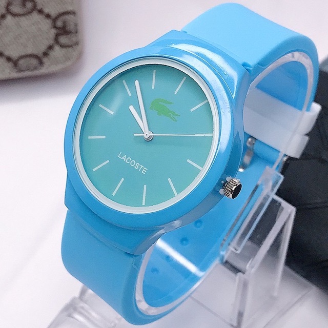 JAM TANGAN  ANALOG STRAP SILIKON WARNA JAM TANGAN MURAH CEWEK UNTUK WANITA JAM TANGAN COUPLE W47