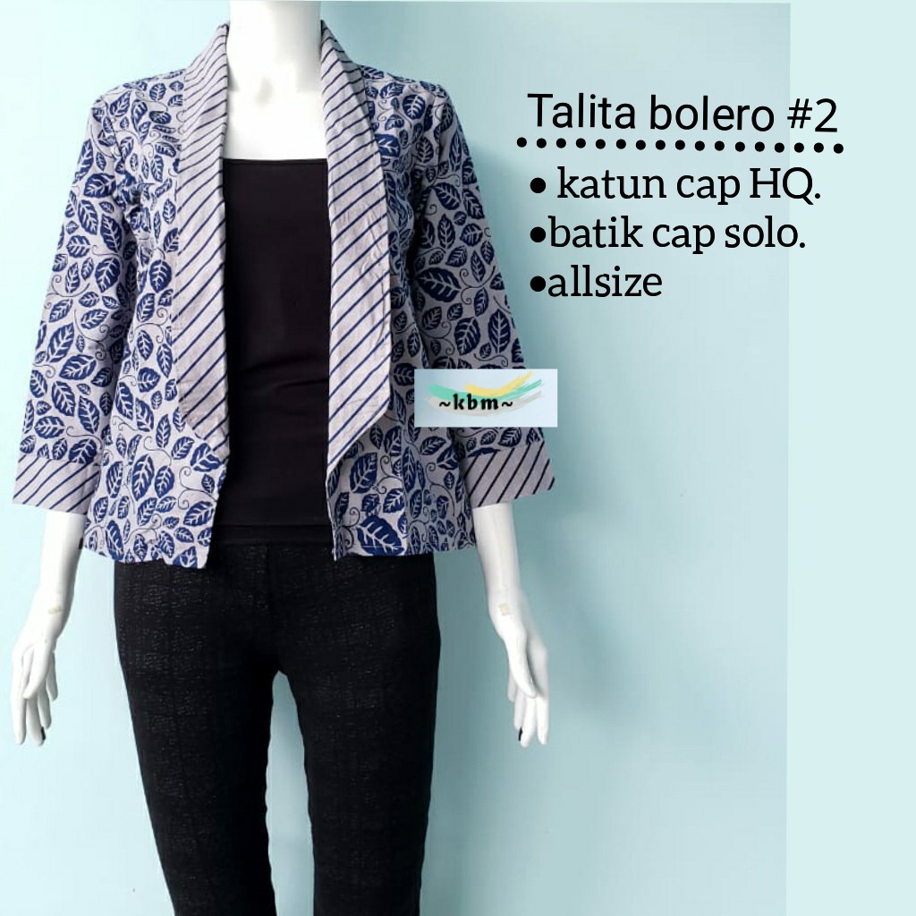 Talita bolero ori batik solo batik modern dan kekinian