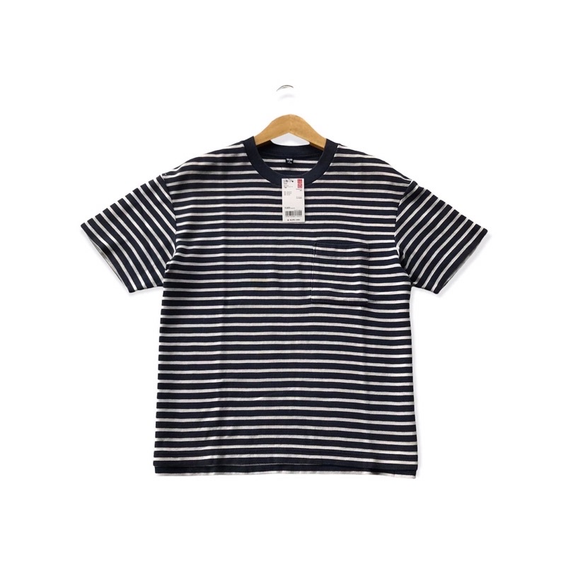 T shirt Uniqlo Stripe pocket