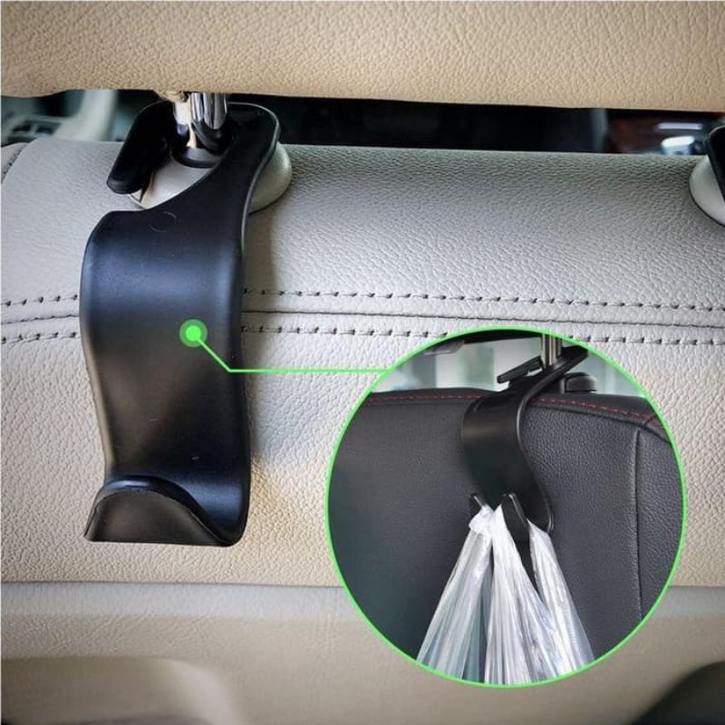 Gantungan kait pengait barang tas belanjaan di mobil organzier mobil multifungsi car Hook hanger holder headrest