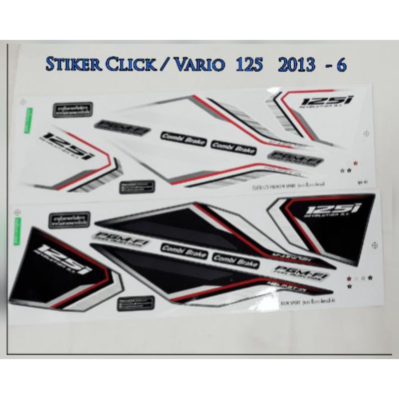 Stiker Click Vario Tebal