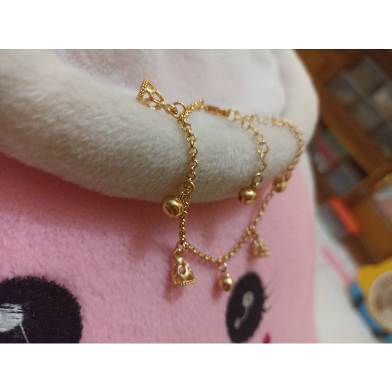Gelang kaki anak jurai dubai emas 18k