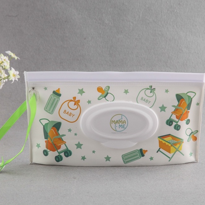 TEMPAT ORGANIZER TISSUE POUCH KANTONG TISU BASAH KERING ANAK BAYI BABY FACIAL SOUVENIR ULANG TAHUN