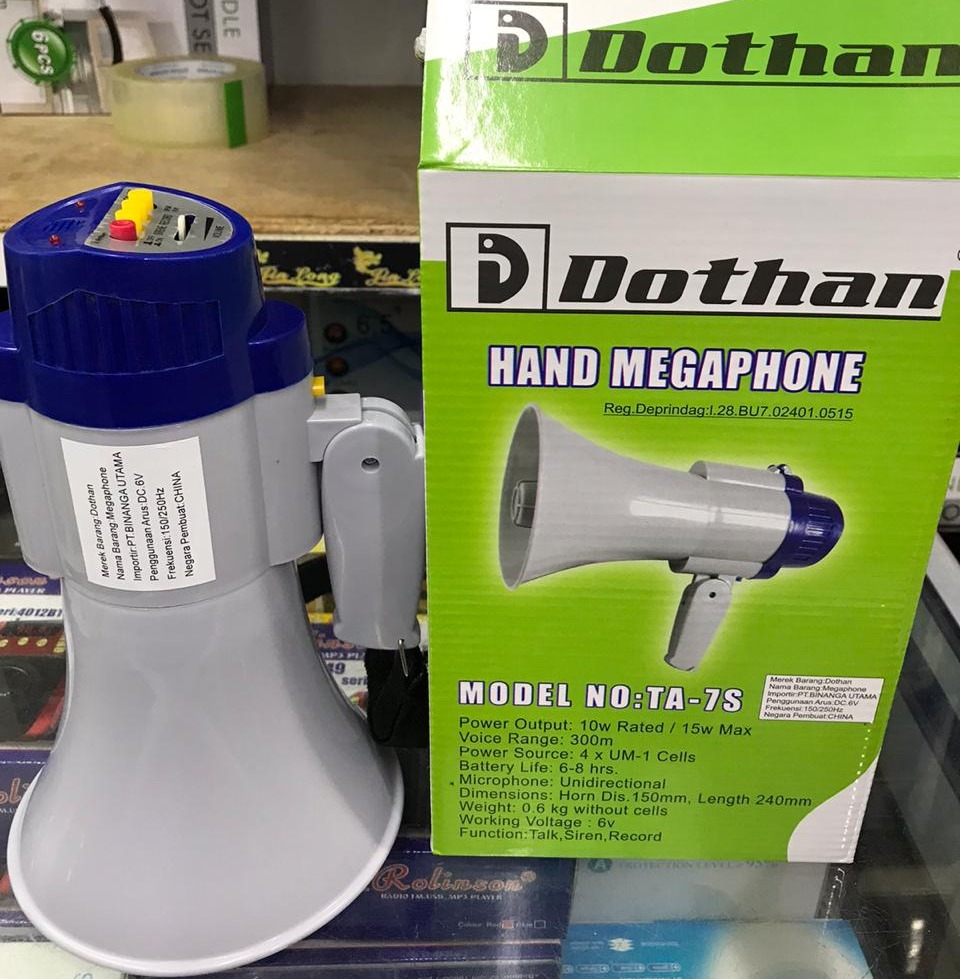 (COD)Hand Megaphone Dothan Model TA-7S Pengeras Suara/Terompet Suara/Speaker