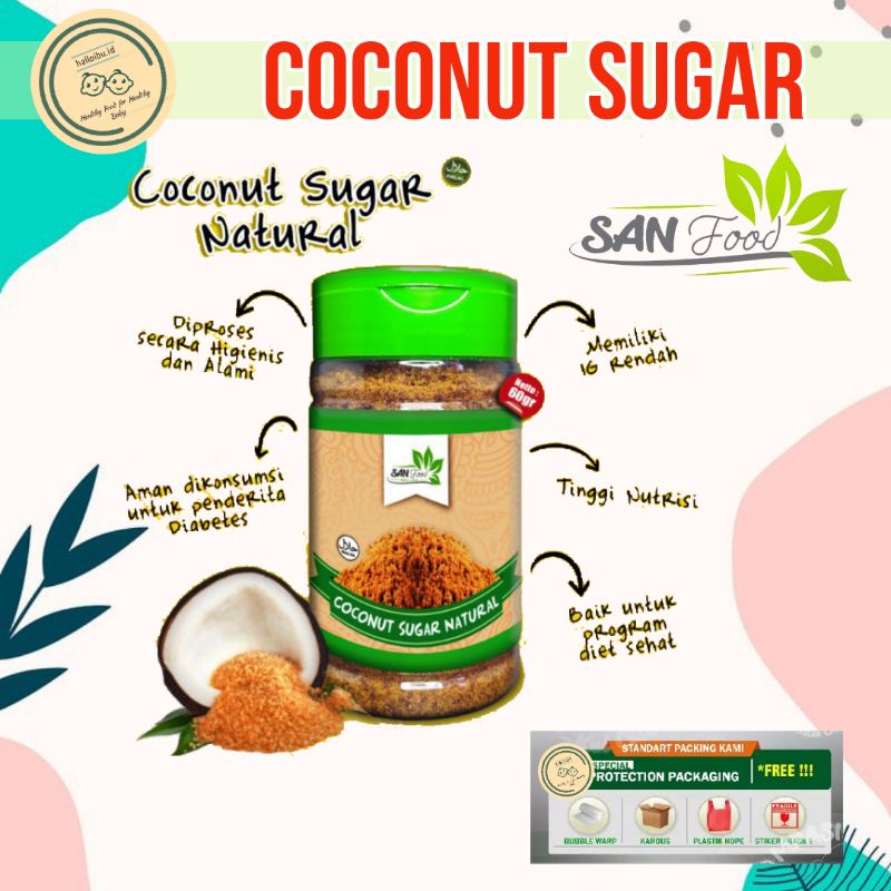 

Sanfood Coconut Sugar 60 gr / Gula Kelapa Organik