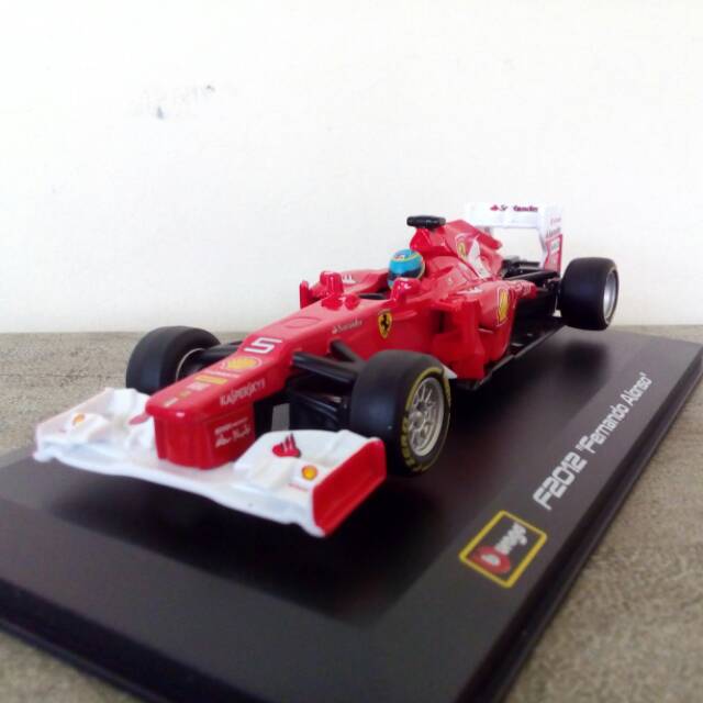 Diecast Miniatur Mobil Sport Formula One ( F1) Ferari Fernando Alonso Replika Pajangan Harga Murah