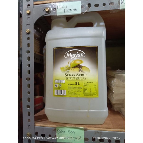 MARJAN SIRUP GULA 5 Liter / GULA CAIR / SUGAR SYRUP 5LITER
