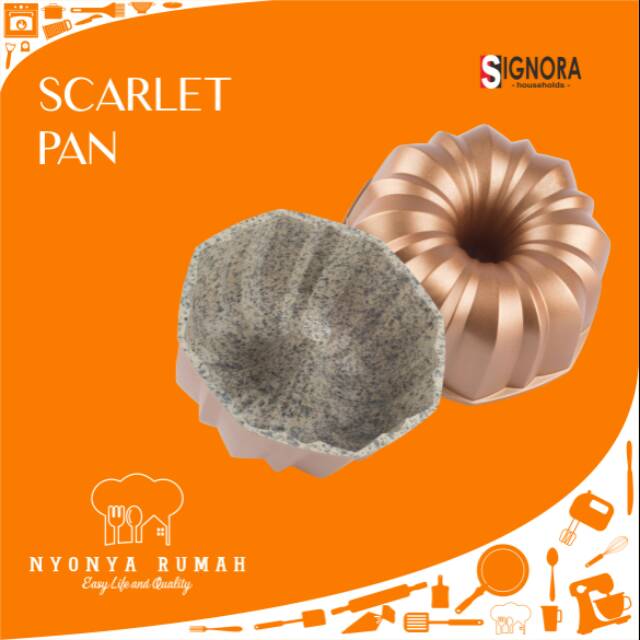 Signora Scarlet Pan/Loyang Sultan Signora/Loyang kue/Loyang Signora