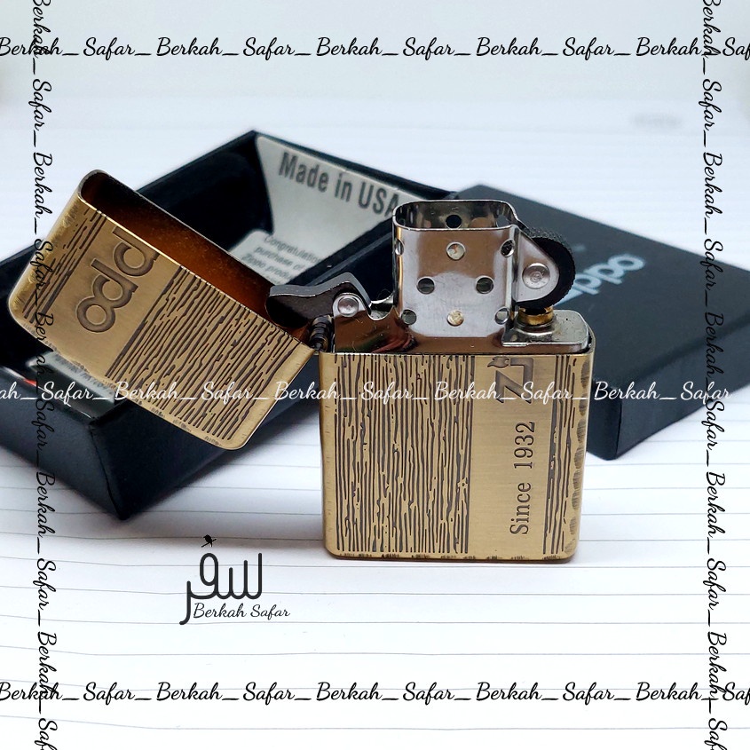 Korek Zippo Gold Old Wood Since 1932 Lighter High Premium Quality Made In Usa &quot;Limited Edition&quot; - Free Box