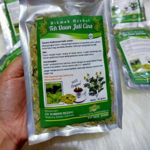 

Teh daun jati cina / Teh Peluntur Lemak