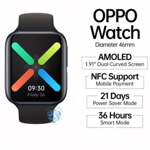 Jual OPPO WATCH 46mm (Wi-Fi) - Hitam (Black) | Shopee Indonesia