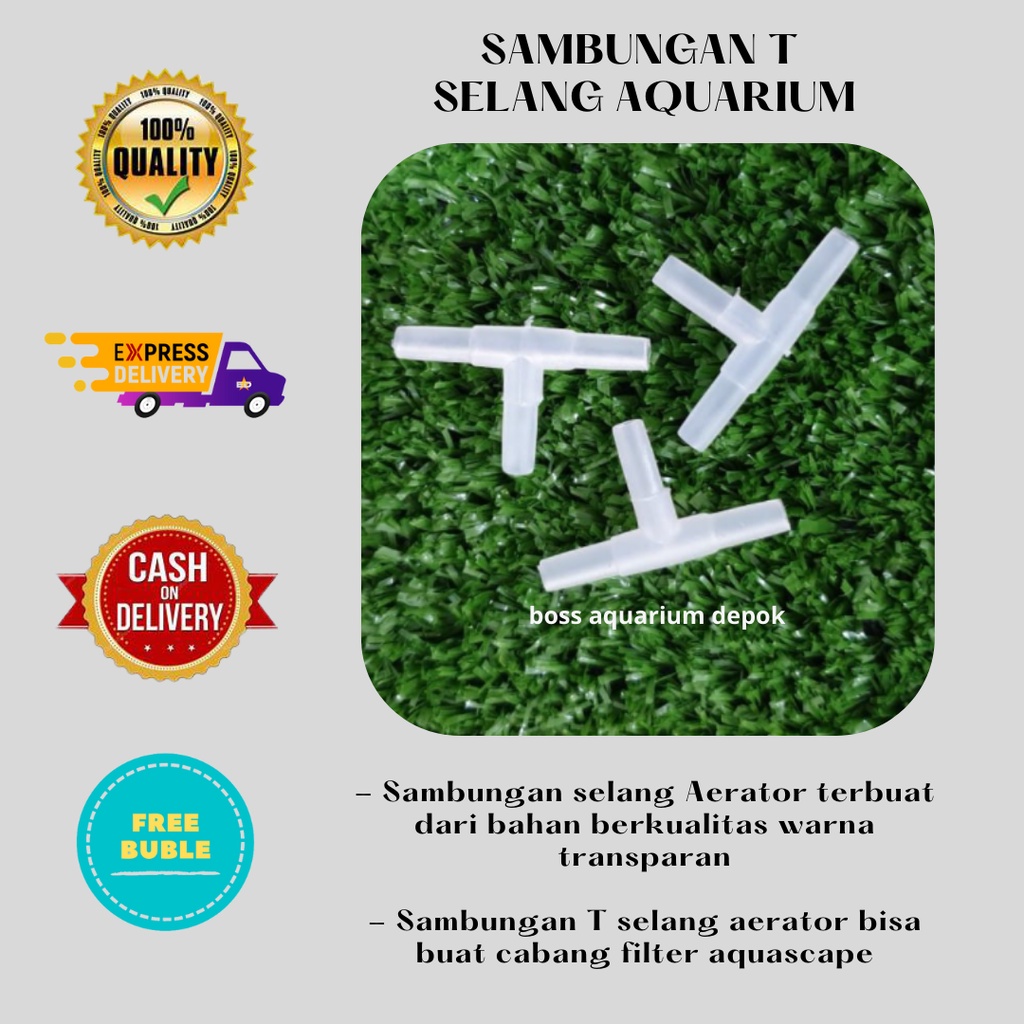 Sambungan T Selang Satuan Sambungan T Selang Cabang Aerator Pompa Udara Aquarium Sambungan T Selang