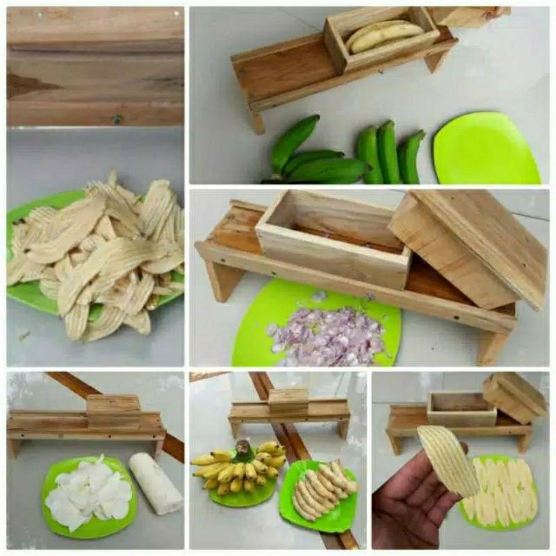 Promo Hari Ini...!!!  Pengiris Bawang, Pengiris Keripik, Pengiris Serbaguna, Kayu Jati Asli.