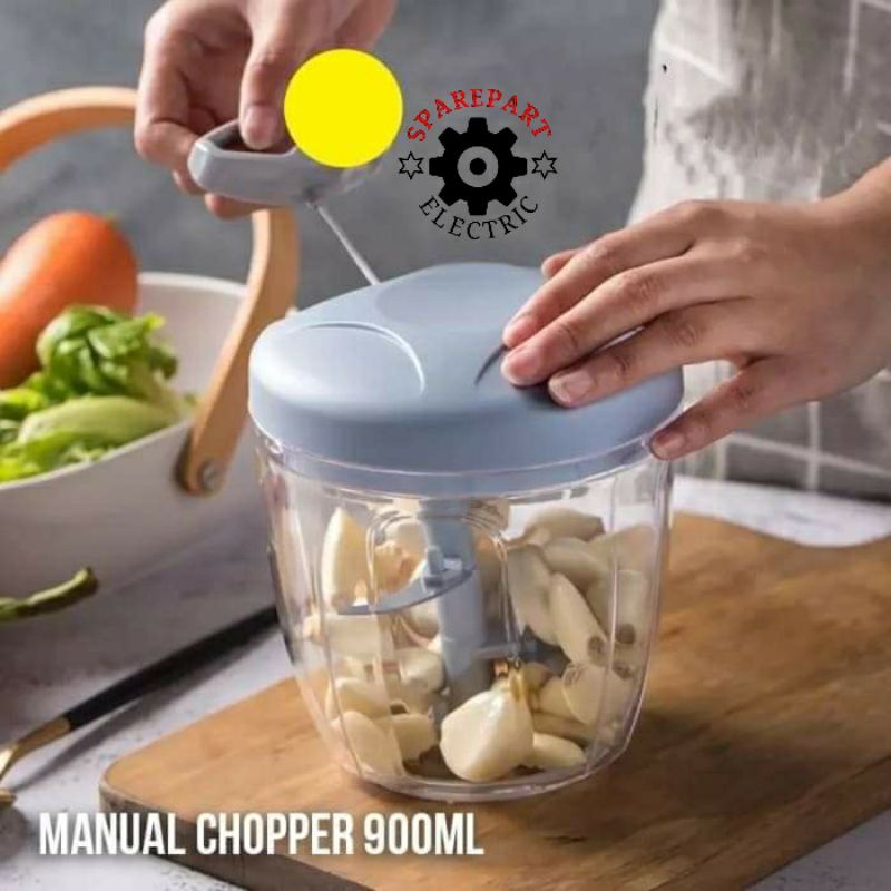 CHOPPER BLENDER MANUAL MODEL TARIK 900ML 5BLADE - CHOPER BUMBU DAGING SERBAGUNA