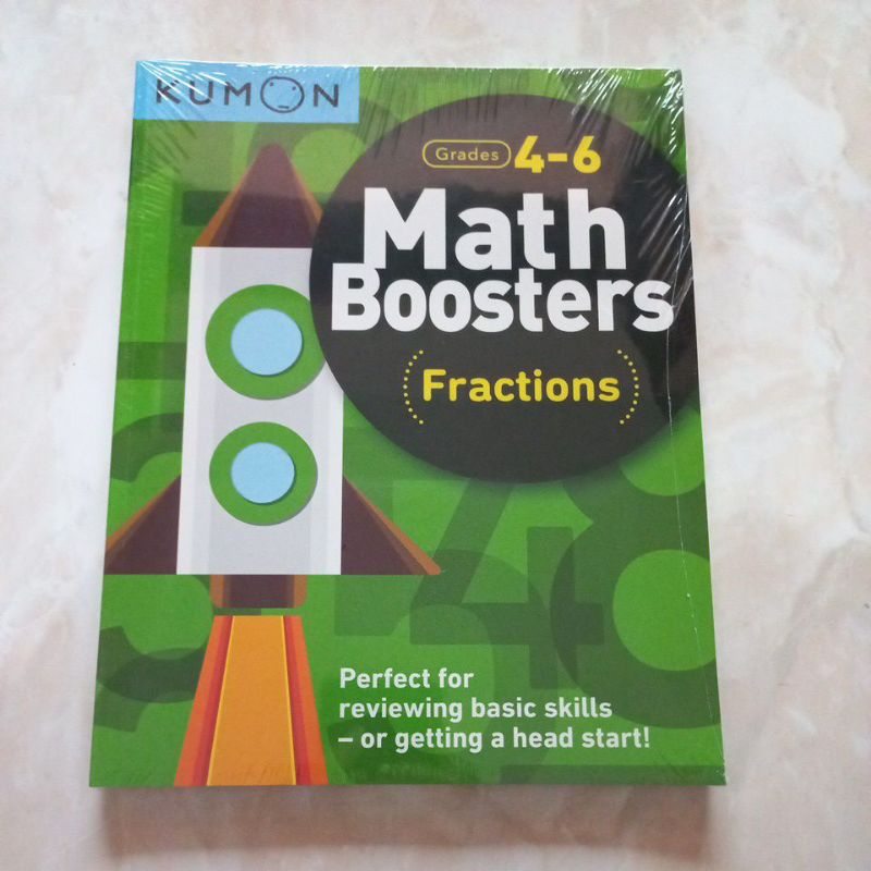 Booster KUMON ori buku matematika fractions kelas 4-6 latihan soal kelas 123456 sd murah banded prak