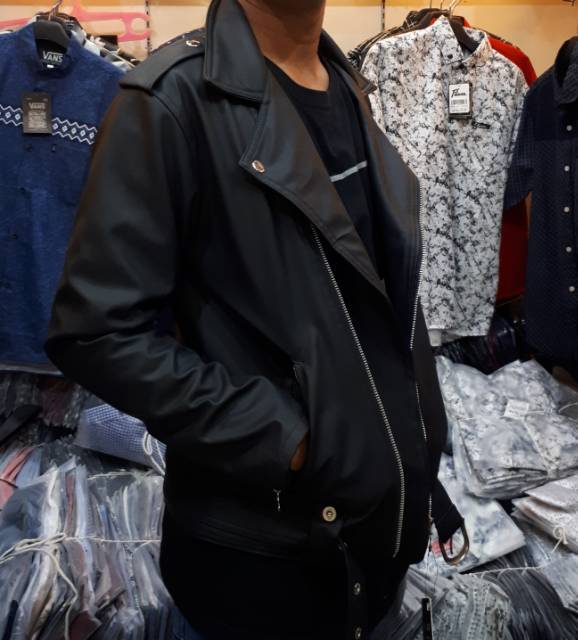 Jaket oscar ariel resleting miring model baru