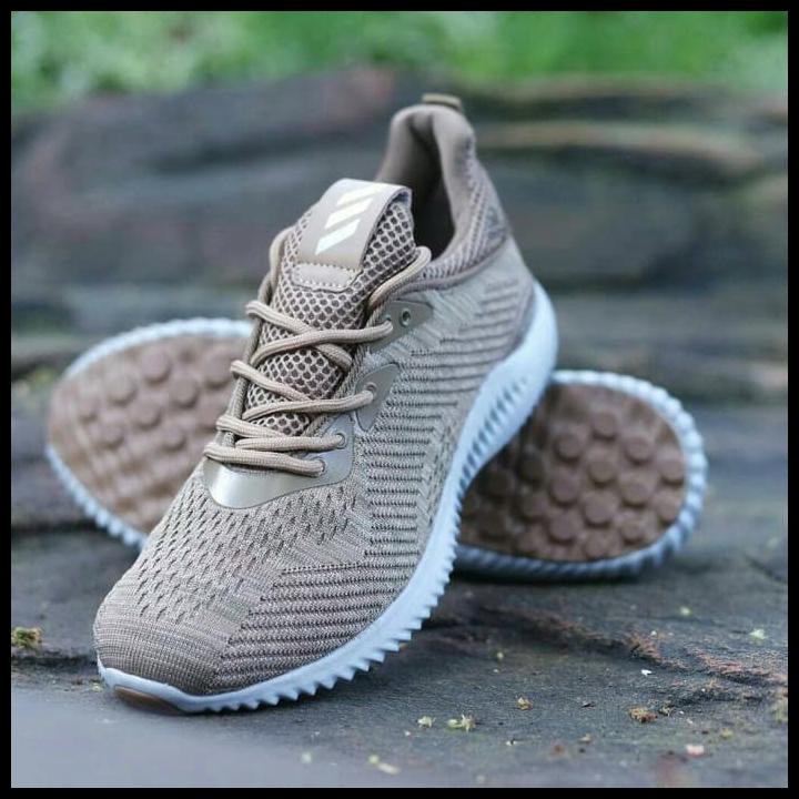 SEPATU OLAHRAGA ADIDAS ALPHABOUNCE GRADE ORI PRIA RUNNING SNEAKERS GYM