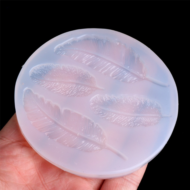 SIY  Jewelry Mold Feather Shapes Making Pendant Silicone Resin Cake DIY Craft Tools