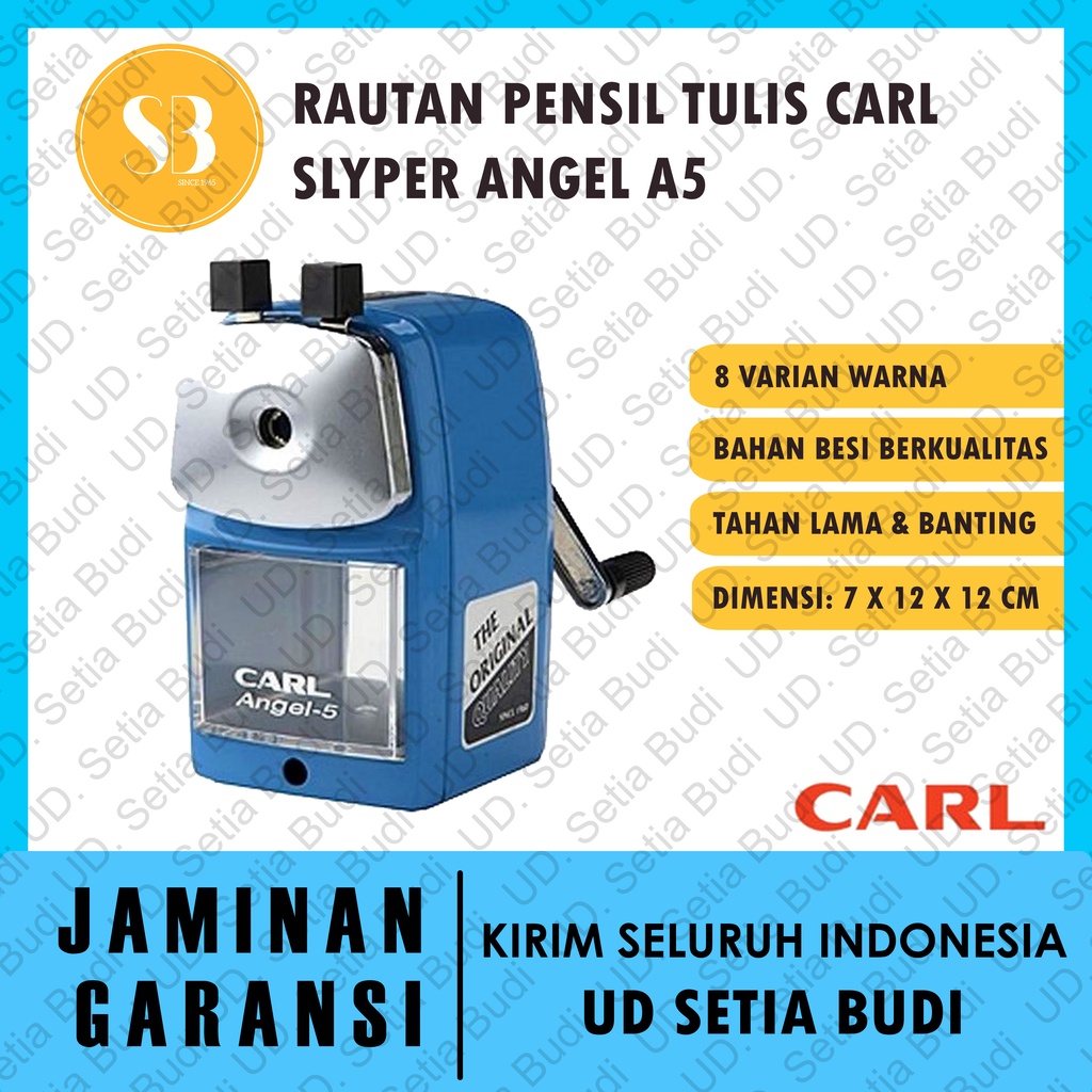 Rautan Pensil Tulis / Warna Slyper Angel 5 A5 Carl Pencil Sharpener