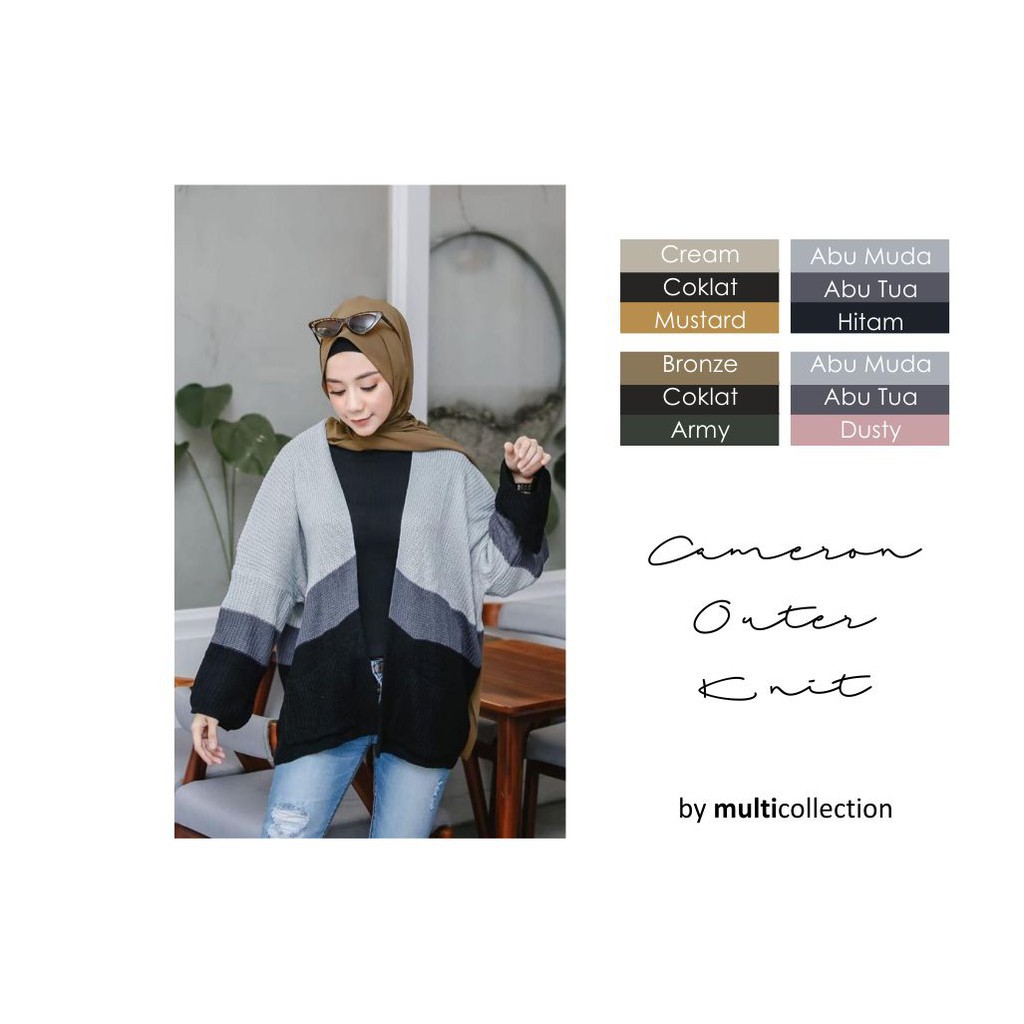 Cameroon cardigan rajut oversize by giter's clothing