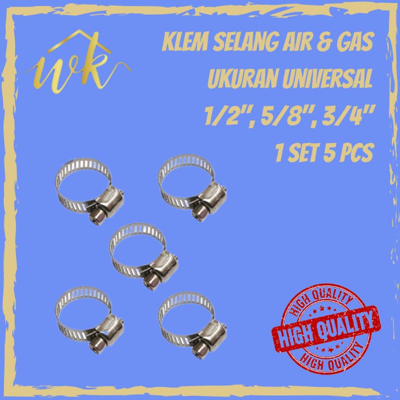 Jual Klem Selang Universal Hose Clamp Klem Selang Air Klem Selang