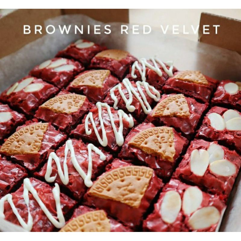 

BROWNIES Greentea Red Velvet Coklat (Fudge)