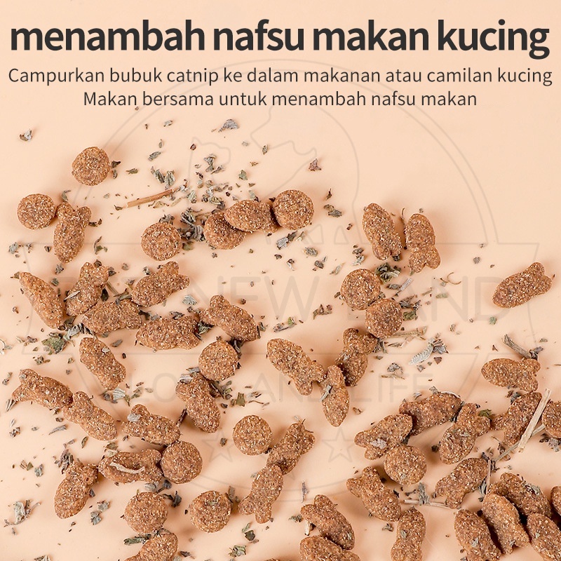 Catnip Catmint Snack Kucing Pure Cat Mint Powder Cemilan Hewan Peliharaan