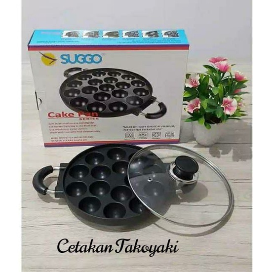 CETAKAN KUE ANTI LENGKET CETAKAN MARTABAK TAKOYAKI PUKIS SERABI KUE CUBIT BAHAN TEFLON ANTI LENGKET