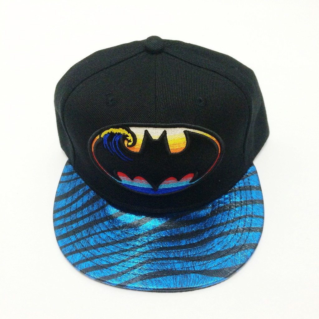 Topi Snapback Logo Batman Hitam Biru import murah