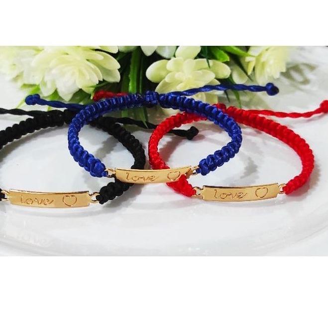 LANGSUNG ATC.. Gelang wanita, gelang plat lapis emas, gelang tali serut