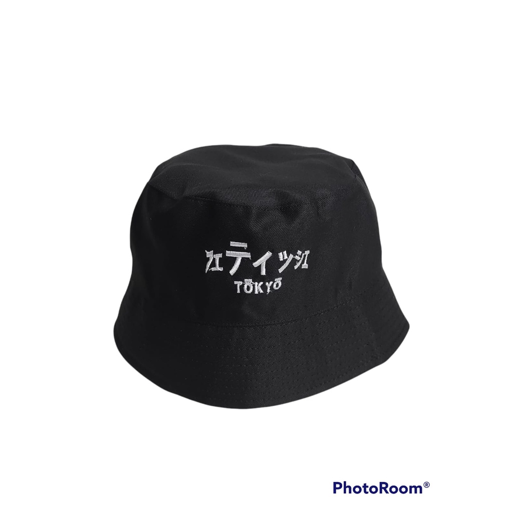 Topi Bucket Bordir motif korean keren kekinian Fashion Aksesoris unisex.