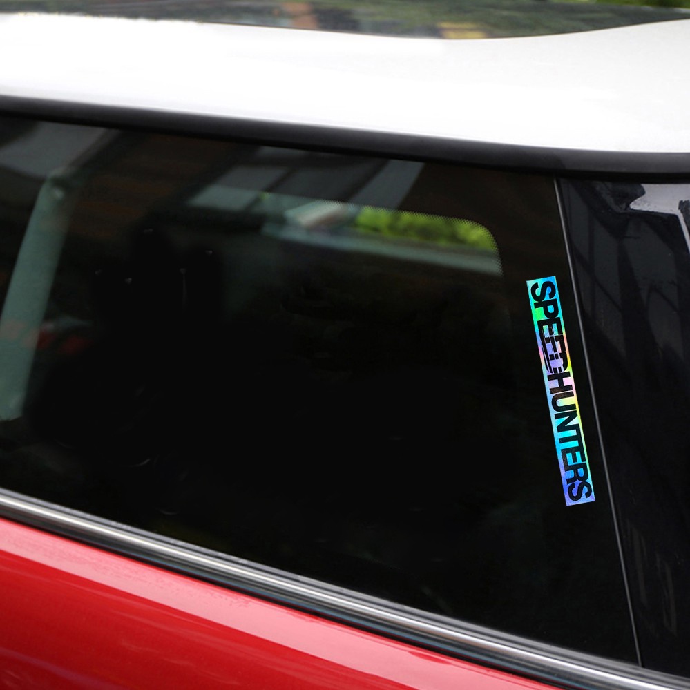 1 Pcs SPEEDHUNTERS/スピードハンターズ Stiker Mobil Reflektif Stiker Laser Pribadi