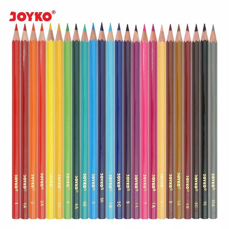 PENSIL WARNA JOYKO 24 WARNA Pensil Warna Joyko Superior Quality Color Pencils Hexagonal Grip PB