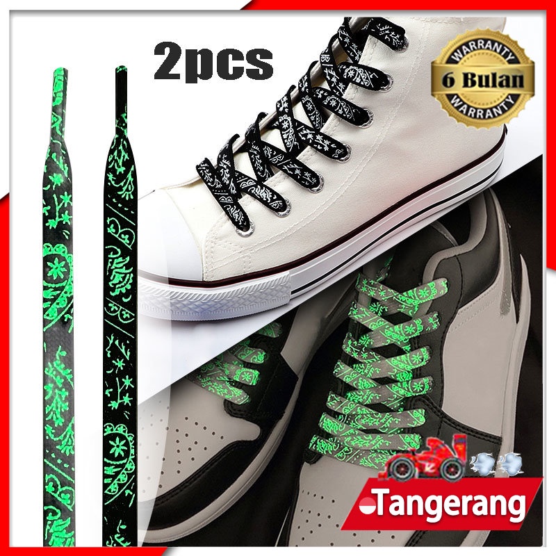 Tali Sepatu Glow In The Dark Shoelaces Glow In The Dark Tali Sepatu Nyala Dalam Gelap 120cm