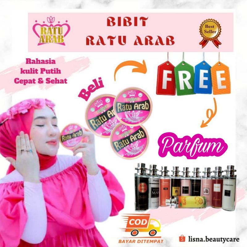 Bibit Ratu Arab Original Bpom Ori HB Ratu Arab Body Lotion Whitening Bibit Pemutih badan wajah