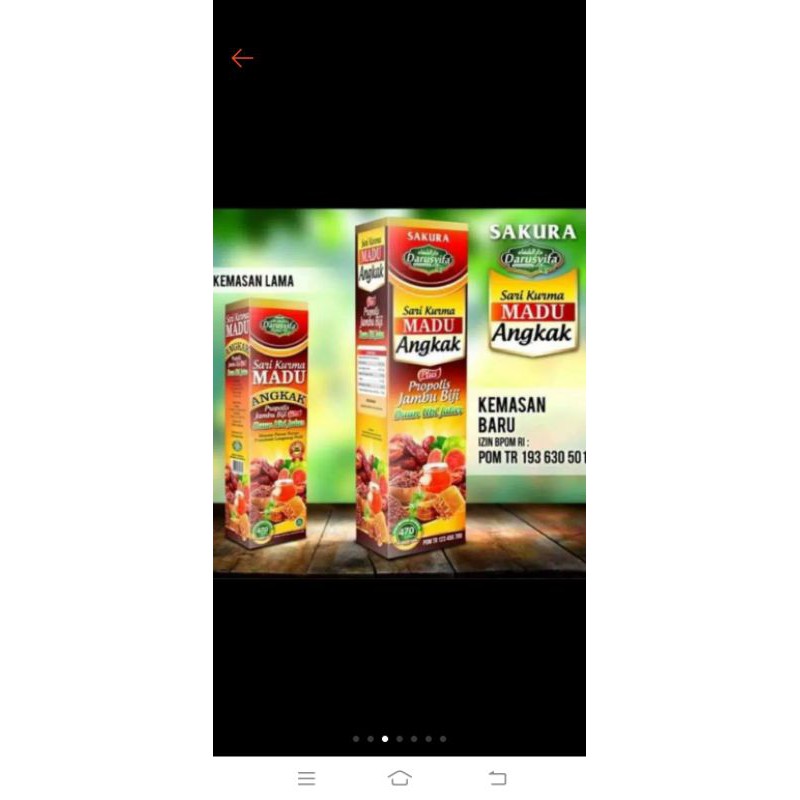 

Sari kurma madu angkak propolis jambu biji Darusyifa