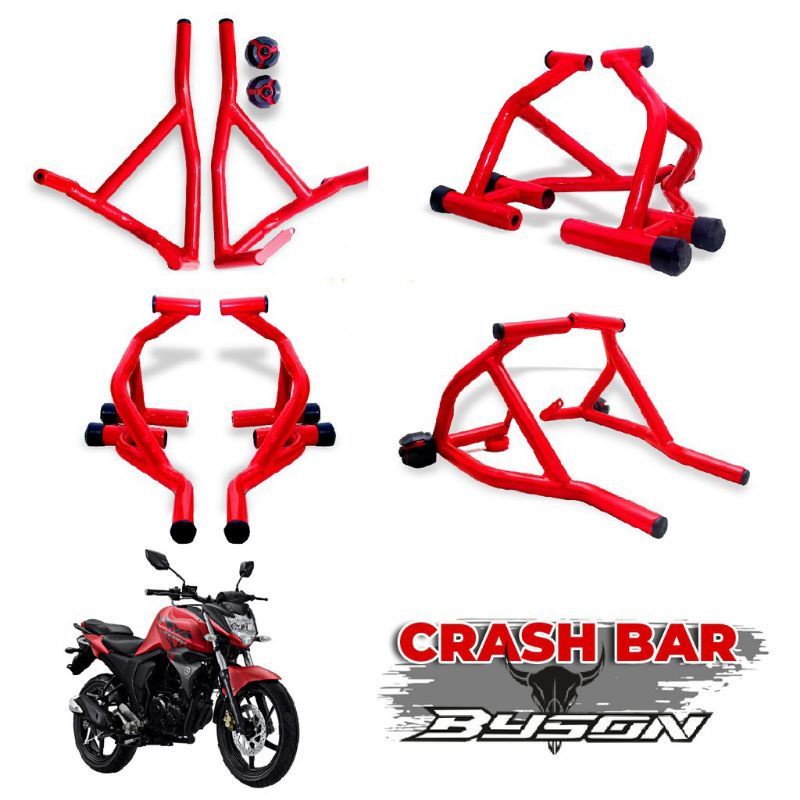 TUBULLAR CRASHBAR/PENGAMAN BODY SAMPING YAMAHA BYSON KARBU PLUS JALU SLIDER AGNA, crashbar BYSON KAR