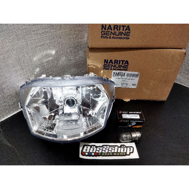 NARITA - Reflektor Lampu depan Mio J / Mio GT Lampu Depan Set Mika Mio J/Mio GT115 - 2012/2015