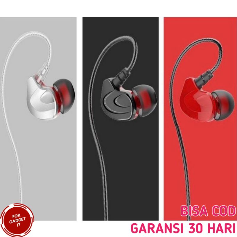 HEADSET EARPHONE SUPER BASS HIFI STEREO HENDSET HENSET HEDSET HEADSEAT EARPHONES HP MURAH