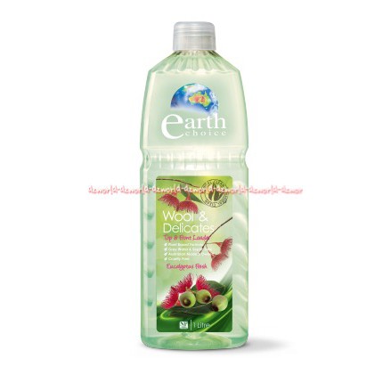 Earth Choice Wool &amp; Delicates 1L Sabun Mesin Cuci Bukaan Atas Samping Top &amp; Front Loader