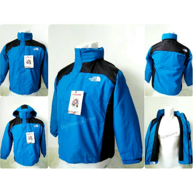 Jaket Gunung Anak-Anak The North Face TNF Blue Black Jaket kid Outdoor Parka Mini