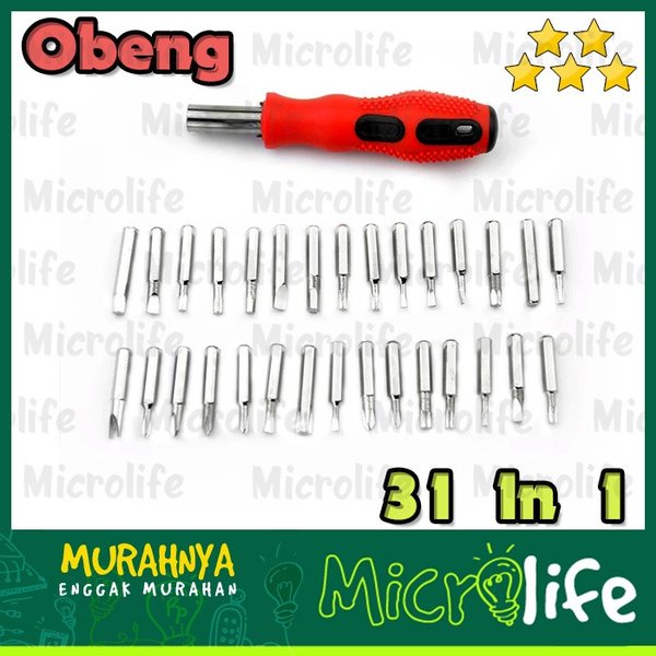 Obeng Set 31 in 1 Utk HP Kacamata Laptop PC Elektronik