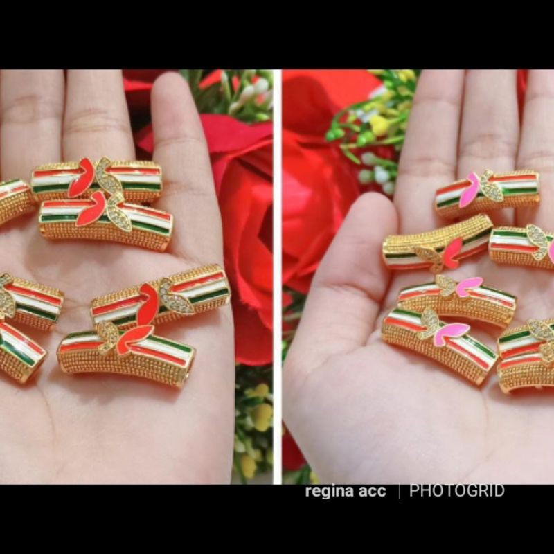 LIONTIN tabung kupu , liontin xuping emas 24k , liontin gelang Hongkong