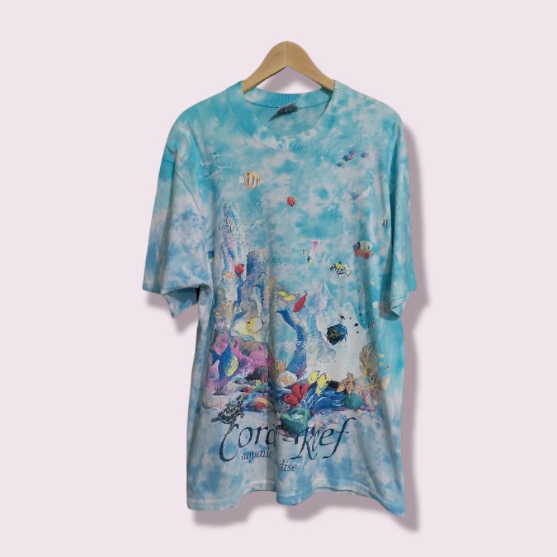 Kaos Vintage 1992 Liquid Blue Coral Reef