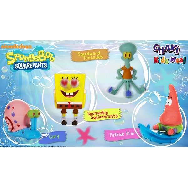 Chaki Kids Meal Spongebob Squarepants 2015 Full Set (4pc)