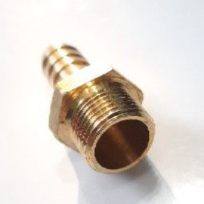 Nepel Selang 3/8&quot; × 3/8&quot; KUNINGAN / Hose Nipple Drat Luar