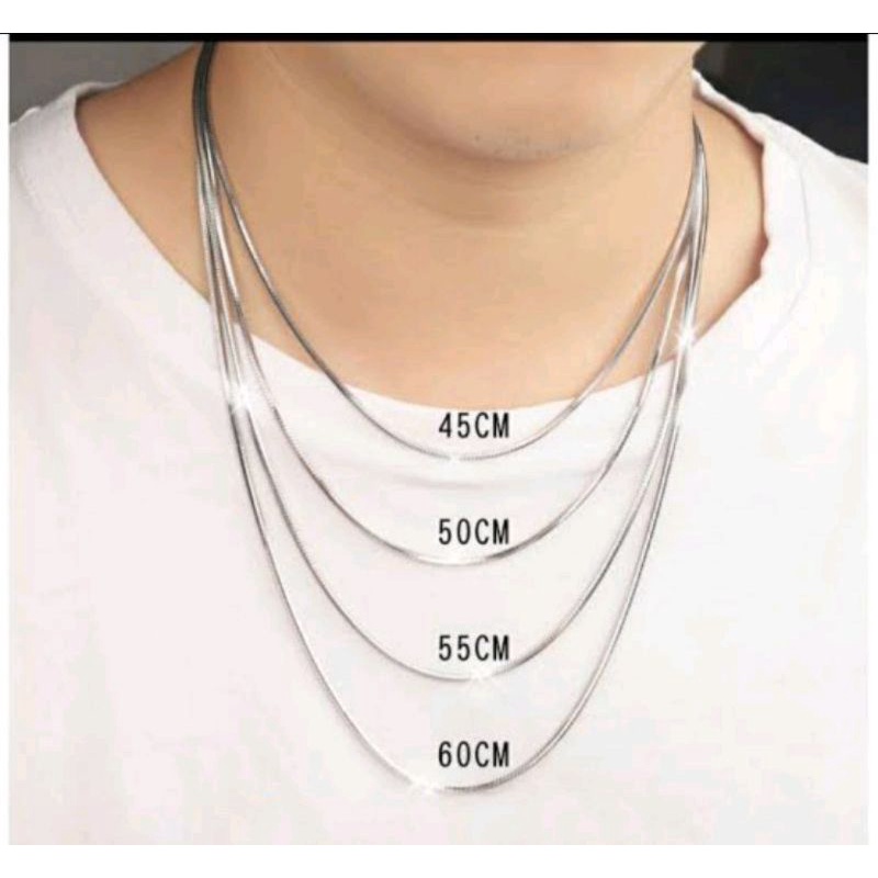 kalung titanium kalung padi kalung pria kalung silver kalung gold kalung kombinasi