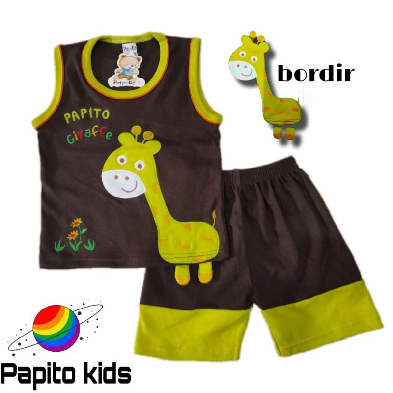 setelan singlet anak karakter/baju singlet anak anak