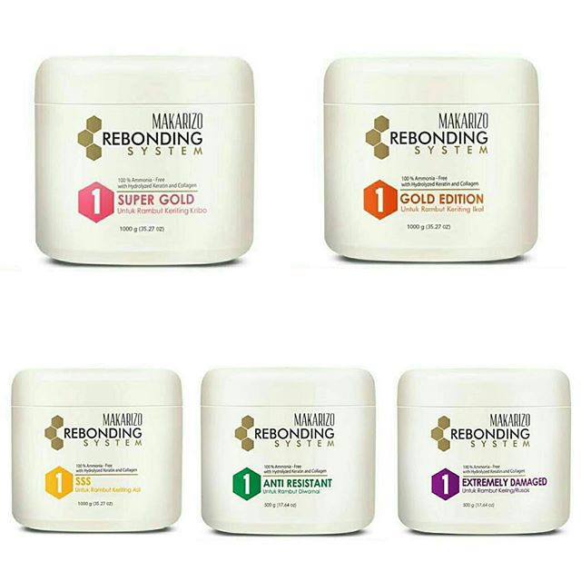 Makarizo Rebonding System 1000gr / Rebonding Rambut / Pelurus Rambut